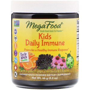 MegaFood, Kids Daily Immune, Unsweetened, 2.3 oz (66 g)