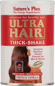 Natures Plus Ultra Hair Thick-Shake French Vanilla -- 1 lb