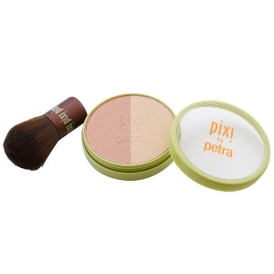 Pixi Beauty, Beauty Blush Duo + Kabuki, Peach Honey, 0.36 oz (10.21 g)