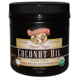 Barleans, Organic Virgin Coconut Oil, 16 fl oz (473 ml)
