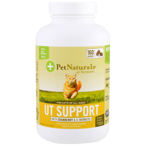 Pet Naturals of Vermont, UT Support, For Cats, With Cranberry & D-Mannose, 160 Chews