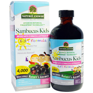 Natures Answer, Sambucus Kids Formula, 4,000 mg, 8 fl oz (240 ml))
