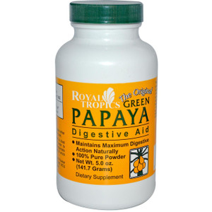 Royal Tropics, The Original Green Papaya, Digestive Aid, 5.0 oz (141.7 g)
