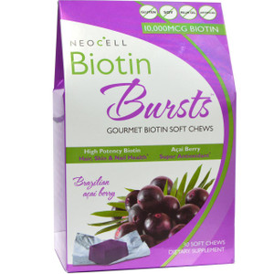 Neocell, Biotin Bursts, Brazilian Acai Berry, 30 Soft Chews