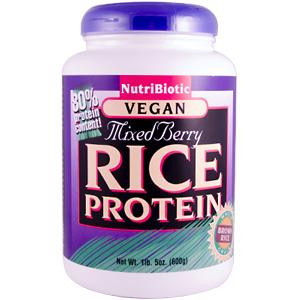 NutriBiotic Raw Rice Protein Powder Mixed Berry -- 1.31 lbs