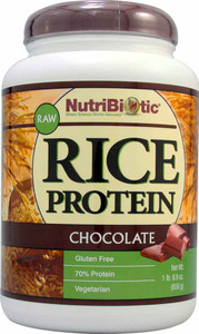 NutriBiotic Raw Rice Protein Powder Chocolate -- 1.69 lbs