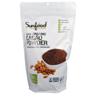 Sunfood, Organic Cacao Powder, 1 lb (454 g)