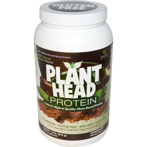 Genceutic Naturals Plant Head Protein Chocolate -- 30 Servings