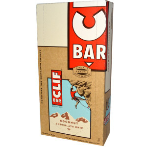 Clif Bar, Energy Bar, Coconut Chocolate Chip, 12 Bars, 2.40 oz (68 g) Each