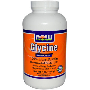Now Foods, Glycine, Pure Powder, 1 lb (454 g)
