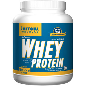 Jarrow Formulas, 100% Natural Whey Protein Powder, Unflavored, 16 oz (454 g)
