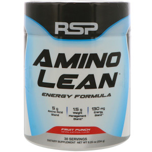 RSP Nutrition, AminoLean, Fruit Punch, 9.52 oz (270 g)