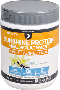 Designer Protein Sunshine Protein Meal Replacement Vanilla - 1.31 lbs