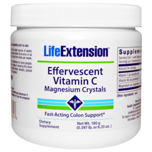 Life Extension Effervescent Vitamin C - Magnesium Crystals -- 6.35 oz