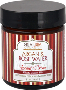 Shea Terra Organics Argan & Rose Water Beauty Creme -- 2 oz