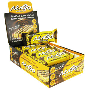 NuGo Nutrition, Nutrition To Go, Peanut Butter Chocolate Bars, 15 Bars, 1.76 oz (50 g) Each
