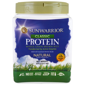 Sunwarrior, Classic Protein, Whole Grain Brown Rice, Natural, 13.2 oz (375 g)