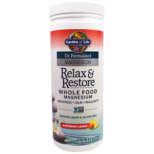 Garden of Life, Dr. Formulated Magnesium Relax & Restore, Raspberry Lemon, 8.1 oz (230 g)