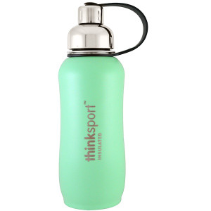 Think, Thinksport, Insulated Sports Bottle, Mint Green, 25 oz (750 ml)