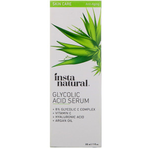 InstaNatural, Glycolic Acid Serum, Anti-Aging, 1 fl oz (30 ml)