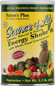 Natures Plus, Source of Life Energy Shake,  Creamy Granola - 1.1 lbs