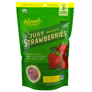 Karens Naturals Organic Just Strawberries -- 4 oz