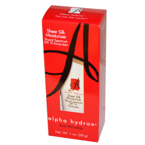 Neoteric Cosmetics Inc, Alpha Hydrox, Sheer Silk Moisturizer, 1 oz (28 g)