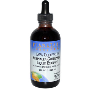 Planetary Herbals, 100% Cultivated Echinacea-Goldenseal Liquid Extract, 4 fl oz (118.28 ml)