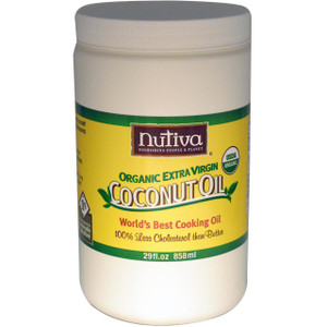 Nutiva, Organic Coconut Oil, Virgin, 29 fl oz (858 ml)