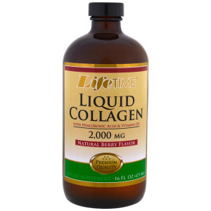 LifeTime Vitamins, Liquid Collagen with Hyaluronic Acid & Vitamin D3, Mixed Berry Flavor, 2,000 mg, 16 fl oz (473 ml) (Discontinued Item)