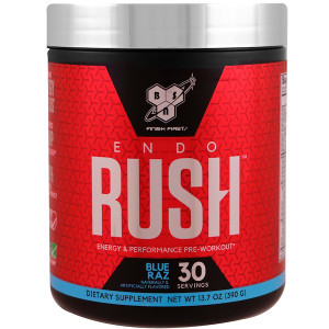 BSN, ENDORUSH, Pre-Workout, Blue Raz, 13.7 oz (390 g)