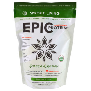 Sprout Living, Epic Plant-Based Protein, Green Kingdom, 1 lb (455 g)