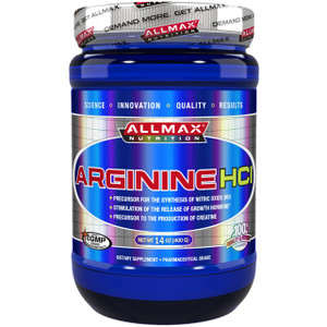 ALLMAX Nutrition, Arginine HCI Maximum Strength, Gluten-Free + Vegan + Kosher Certified, 5000 mg, 14 oz (400 g)