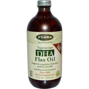 Flora, DHA Flax Oil, 17 fl oz (500 ml)