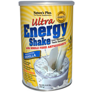 Natures Plus, Ultra Energy Shake, Invigorating Vanilla, 0.80 lbs (363 g)