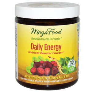 MegaFood, Daily Energy Nutrient Booster Powder, Unsweetened, 1.86 oz (52.5 g) (Discontinued Item)