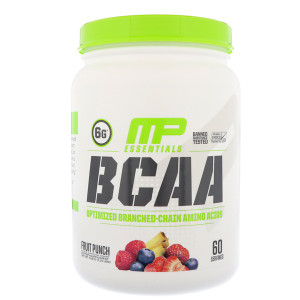 MusclePharm, BCAA Essentials, Fruit Punch, 1.14 lbs (516  g)