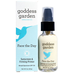 Goddess Garden, Organics, Face the Day, Sunscreen & Firming Primer, SPF 30, 1 oz (28 g)