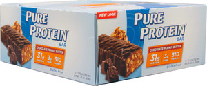 Worldwide Sports Nutrition Pure Protein Bar Chocolate Peanut Butter -- 12 Bars