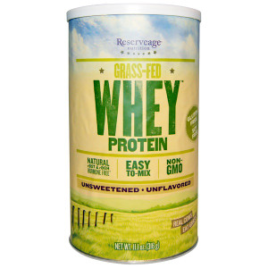 ReserveAge Nutrition, Grass-Fed Whey Protein, Unflavored, 11.1 oz (316 g)