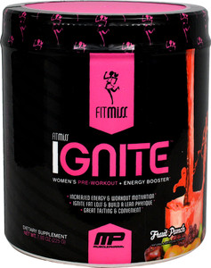 FitMiss Ignite Womens Pre-Workout + Energy Booster Fruit Punch - 30 Servings