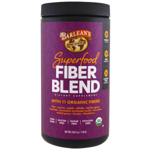 Barleans, Organic Superfood Fiber Blend, Vanilla Flavor, 16.51 oz