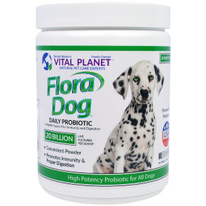 Vital Planet Flora Dog Daily Probiotic Powder -- 20 billion - 3.92 oz