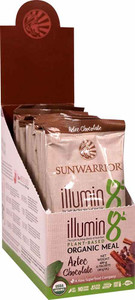 Sunwarrior Illumin8 Plant-Based Organic Meal POP Box Aztec Chocolate - 12 Packets