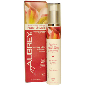 Aubrey Organics, Revitalizing Therapy Moisturizer, Dry Skin, 1.7 fl oz (50 ml)