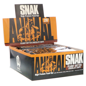 Universal Nutrition, Animal Snak Bar, Peanut Butter Chocolate Chips, 12 Bars, 3.3 oz (94 g) Each