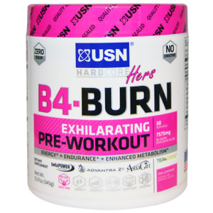 USN, Hers B4-Burn, Pre-Workout, Pink Lemonade, 12.17 oz (345 g)