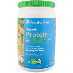 Amazing Grass Organic Protein & Kale Simply Vanilla -- 15 Servings