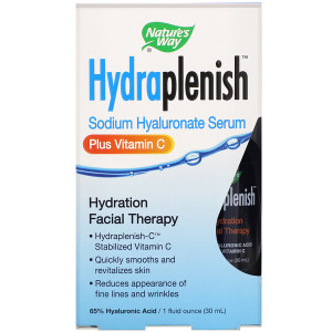 <img alt="Natures Way, Hydraplenish, Sodium Hyaluronate Serum, Plus Vitamin C, 1 fl oz (30 ml)" title="Natures Way, Hydraplenish, Sodium Hyaluronate Serum, Plus Vitamin C, 1 fl oz (30 ml),033674155486"