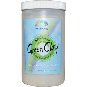 Rainbow Research, French Green Clay, Facial Treatment Mask Powder, 32 oz